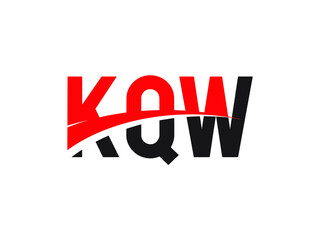 KQW Letter Initial Logo Design Vector Illustration
