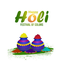Holi indian traditional festival greeting card and background