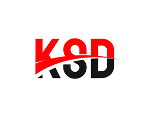 KSD Letter Initial Logo Design Vector Illustration