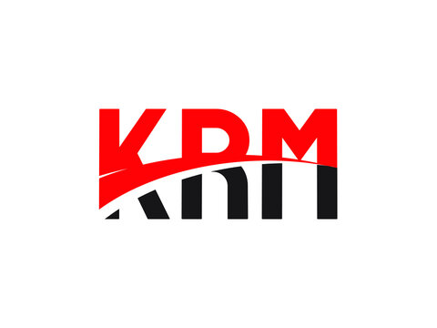 KRM Letter Initial Logo Design Vector Illustration