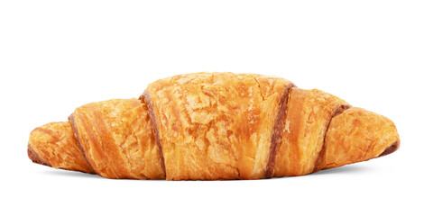 Delicious, fresh croissants on a white background. Croissants isolated. French breakfast
