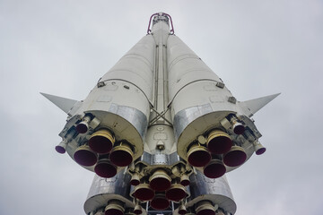 Space rocket in VDNKh park in Moscow