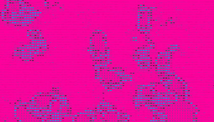 Sfondo grunge mosaico cibernetico rosa