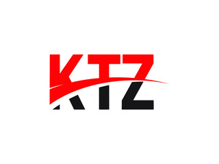 KTZ Letter Initial Logo Design Vector Illustration