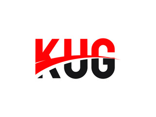 KUG Letter Initial Logo Design Vector Illustration