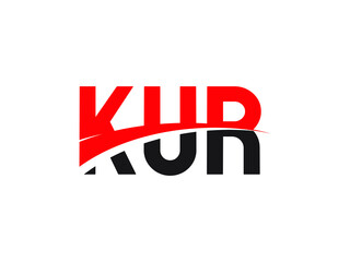 Obraz premium KUR Letter Initial Logo Design Vector Illustration