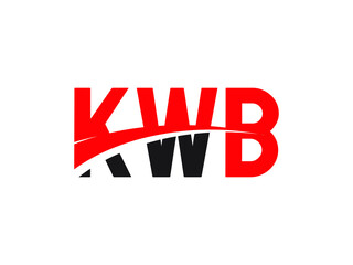 KWB Letter Initial Logo Design Vector Illustration