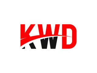 KWD Letter Initial Logo Design Vector Illustration
