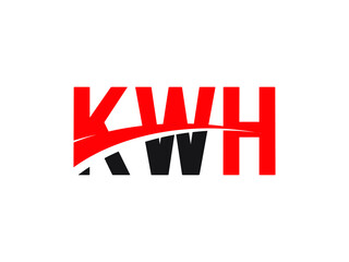 KWH Letter Initial Logo Design Vector Illustration