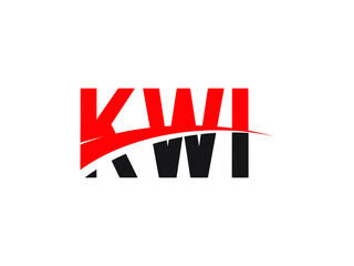 KWI Letter Initial Logo Design Vector Illustration