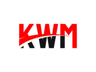 KWM Letter Initial Logo Design Vector Illustration