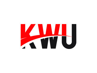KWU Letter Initial Logo Design Vector Illustration