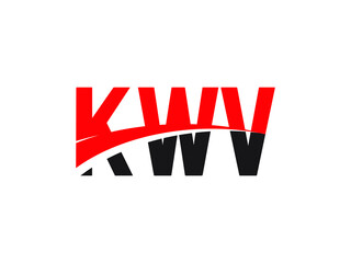 KWV Letter Initial Logo Design Vector Illustration