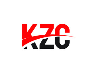 KZC Letter Initial Logo Design Vector Illustration