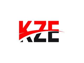 KZE Letter Initial Logo Design Vector Illustration
