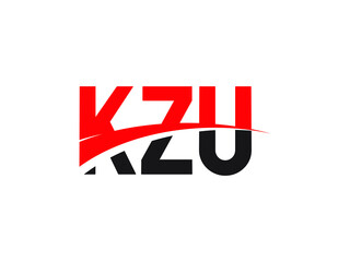 KZU Letter Initial Logo Design Vector Illustration