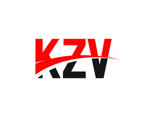 KZV Letter Initial Logo Design Vector Illustration