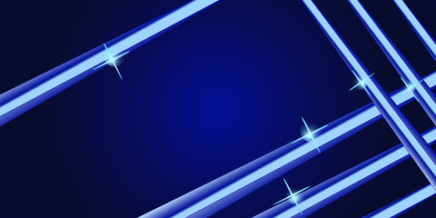 Abstract Blue Background with Lines