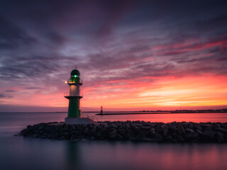 Lighthouse in sunrise