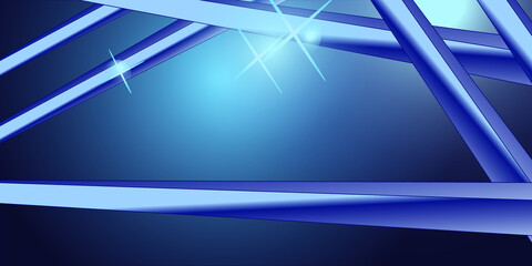 Abstract Blue Background with Lines