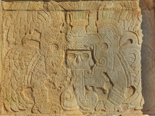 bas relief from Venus platform, Chichén Itzá