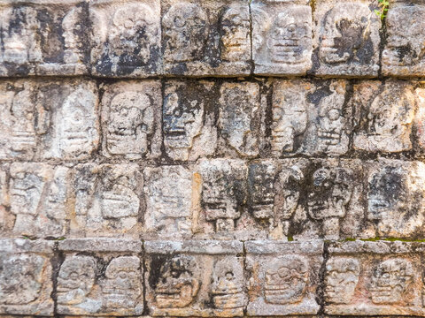  Bas Relief In Tzompantli 