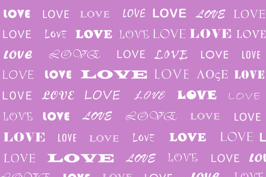 Purple Valentine Background, Purple Background With Love