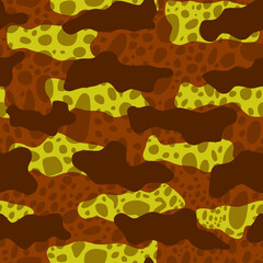 Camouflage with spots. Vector illustration.