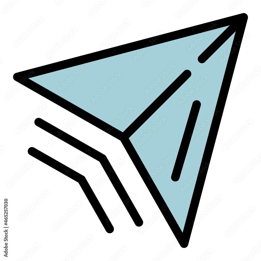 Poster electronic direction indicator icon. outline electronic direction indicator vector icon color flat i