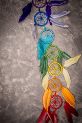 Muladhara, swadhisthana, manipura, anahata, vishuddha, ajna, sahasrara. Set of seven colorful chakras symbols. Template for yoga mats, spiritual retreat or yoga studio. Rainbow chakra meditation - obrazy, fototapety, plakaty
