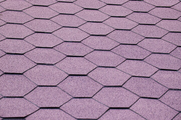 purple hexagon background. soft roof surface. geometric  violet texture