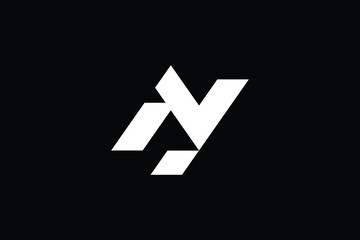 NY logo letter design on luxury background. YN  logo monogram initials letter concept. NY icon logo design. YN elegant and Professional letter icon design on black background. N Y YN NY