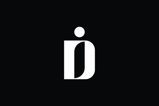 DI logo letter design on luxury background. ID logo monogram initials letter concept. DI icon logo design. ID elegant and Professional letter icon design on black background. D I ID DI