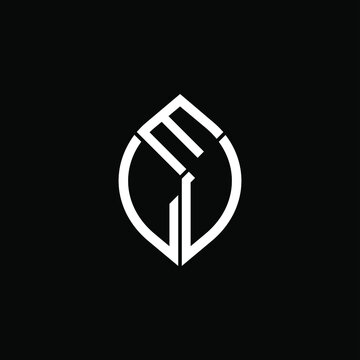ELU letter logo creative design. ELU unique design
