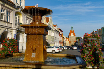 Domazlice (Taus) Tschechien, Altstadtszene