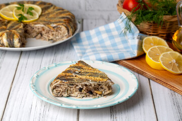 Anchovy pilaf(hamsi pilav), Turkish cuisine, Black Sea specialty (Turkish name; hamsili pilav)