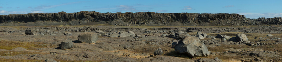 Landscape at Dettifoss on Iceland, Europe


