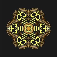 Modern mandala art vector design with a beautiful mix of colors, suitable for all advertising design needs, both for business card designs, banners, brochures and others. EPS format files