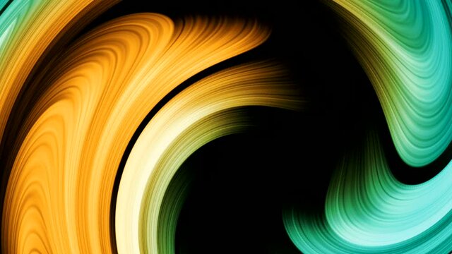 liquid painting motion video. Smooth 4K Ultra HD looping animated gold yellow abstract background. seamless looping video background. overlay stock video footage