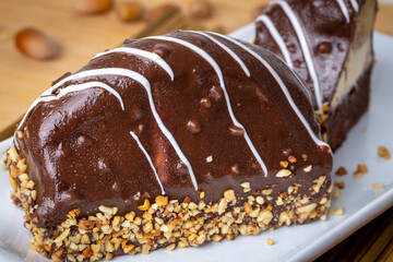 Malaga Dessert - Chocolate Eclairs with peanut - hazelnut and banana