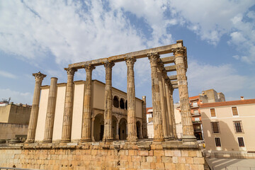 Roman temple of Diana in Merida