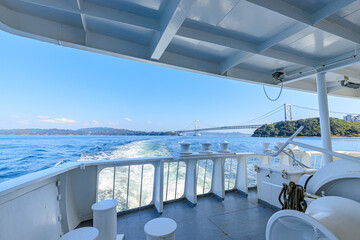 観潮船から見た景色　徳島県鳴門市　Scenery seen from the tide boat　Tokushima-ken Naruto city