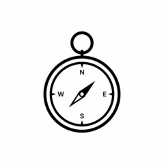 Navigation compass icon vector