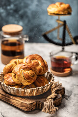 Pumpkin buns. Homemade baking. Hugge.