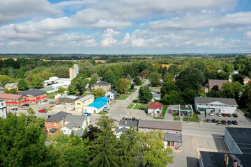 Obraz premium Aerial of Plattsville, Ontario, Canada