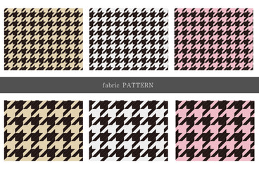 洋服の柄にも使える千鳥格子模様　パターン