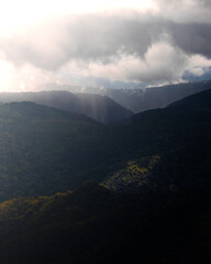 view of the mountains