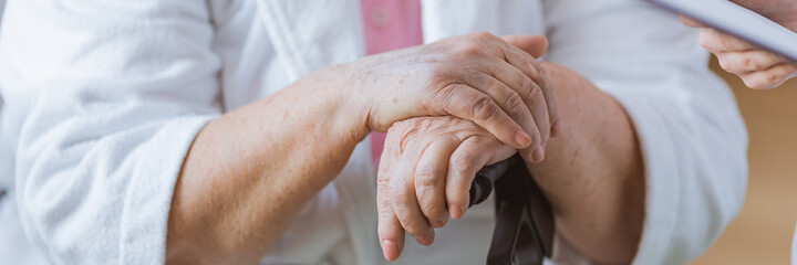 Fototapeta premium Close-up of hands