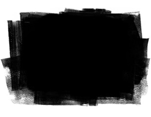 Fototapeta premium The center of the white background is smeared with black