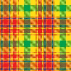 Rainbow Plaid Tartan Checkered Seamless Pattern